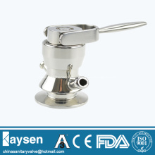 Sanitary food processing aseptic sampling valve
